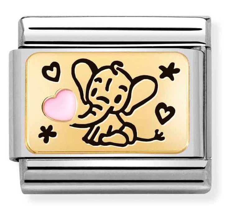 Pink outlet elephant charm
